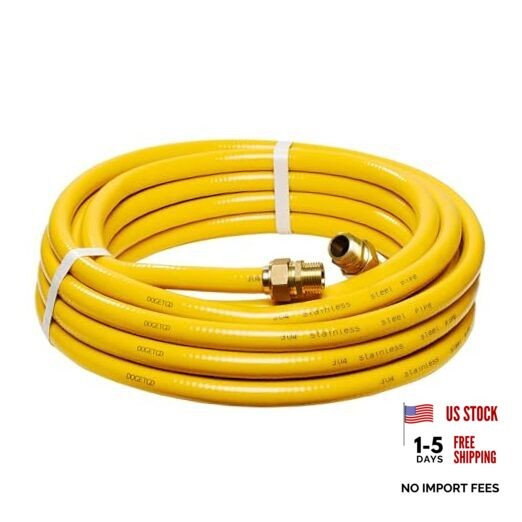 CSST 1/2" Gas Line 37ft Corrugated Stainless Steel Tubing Flexible 37 Ft 1/2" gallery