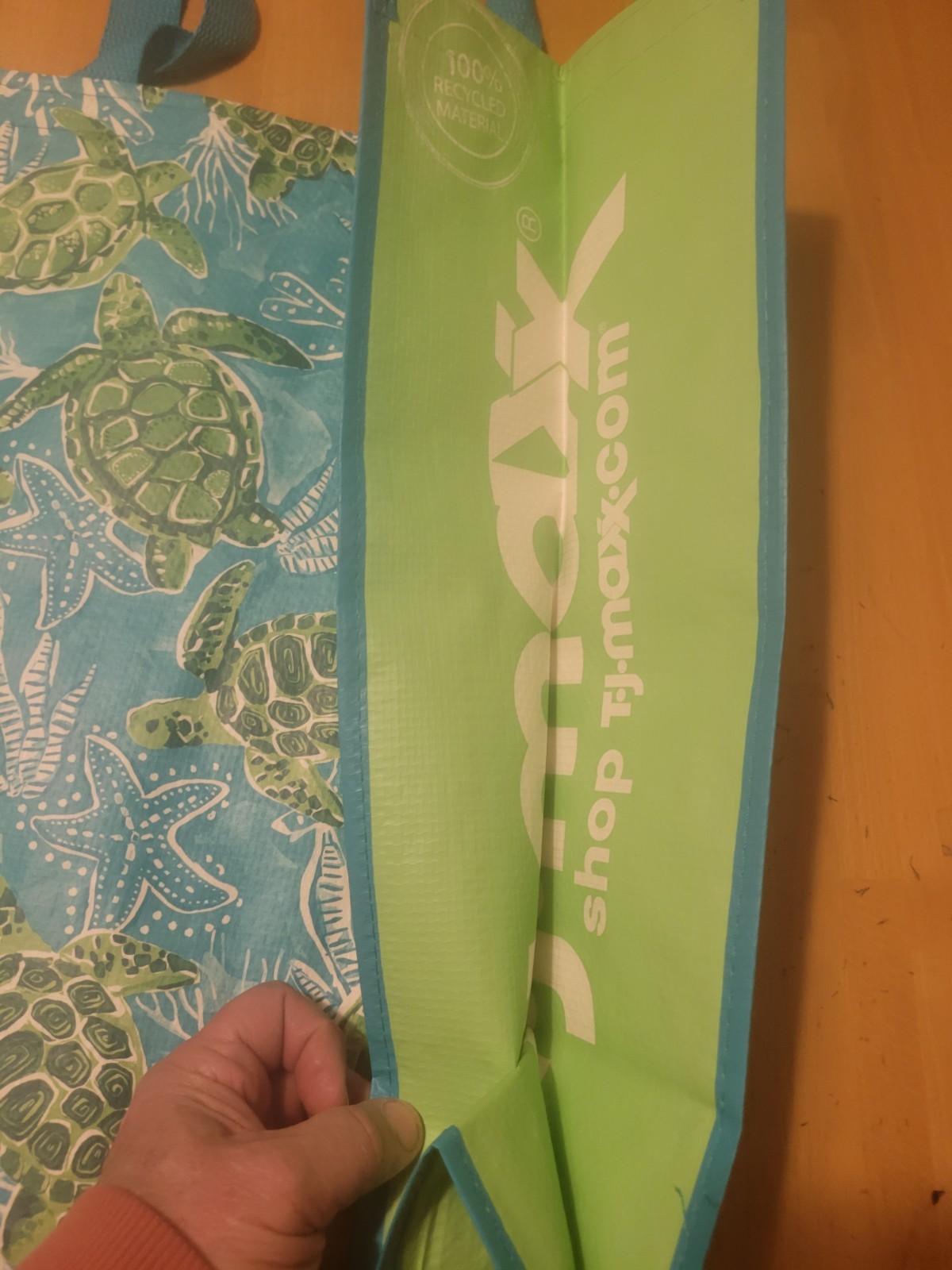 SEA TURTLES Large Reusable Shopping Bag TJ Maxx Eco-Friendly gallery