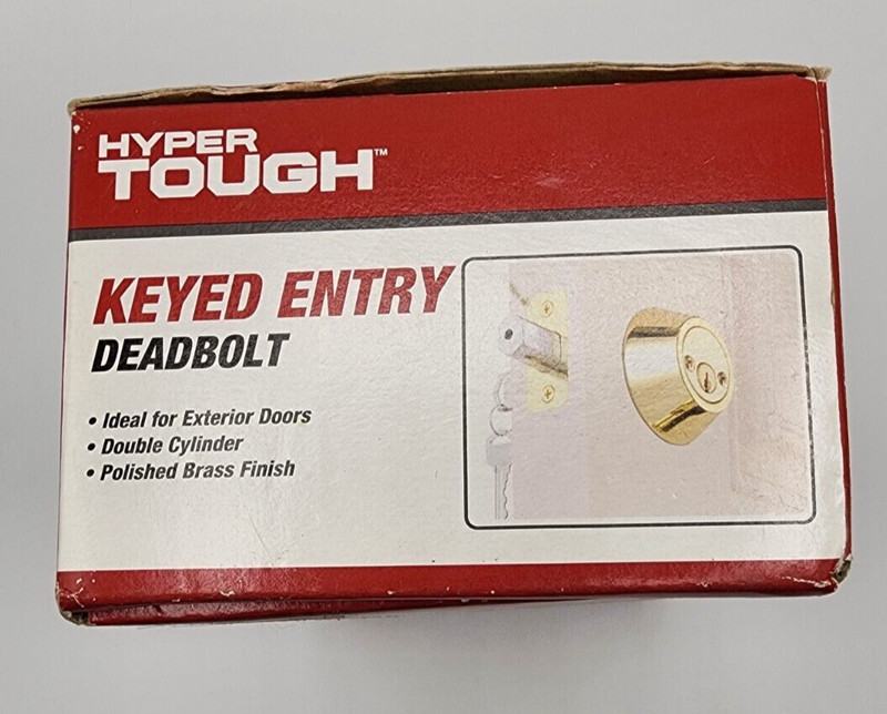 Hyper Tough* Keyed Entry DeadBolt*Double Cylinder*ANSI Grade 3*Brand New In Box gallery