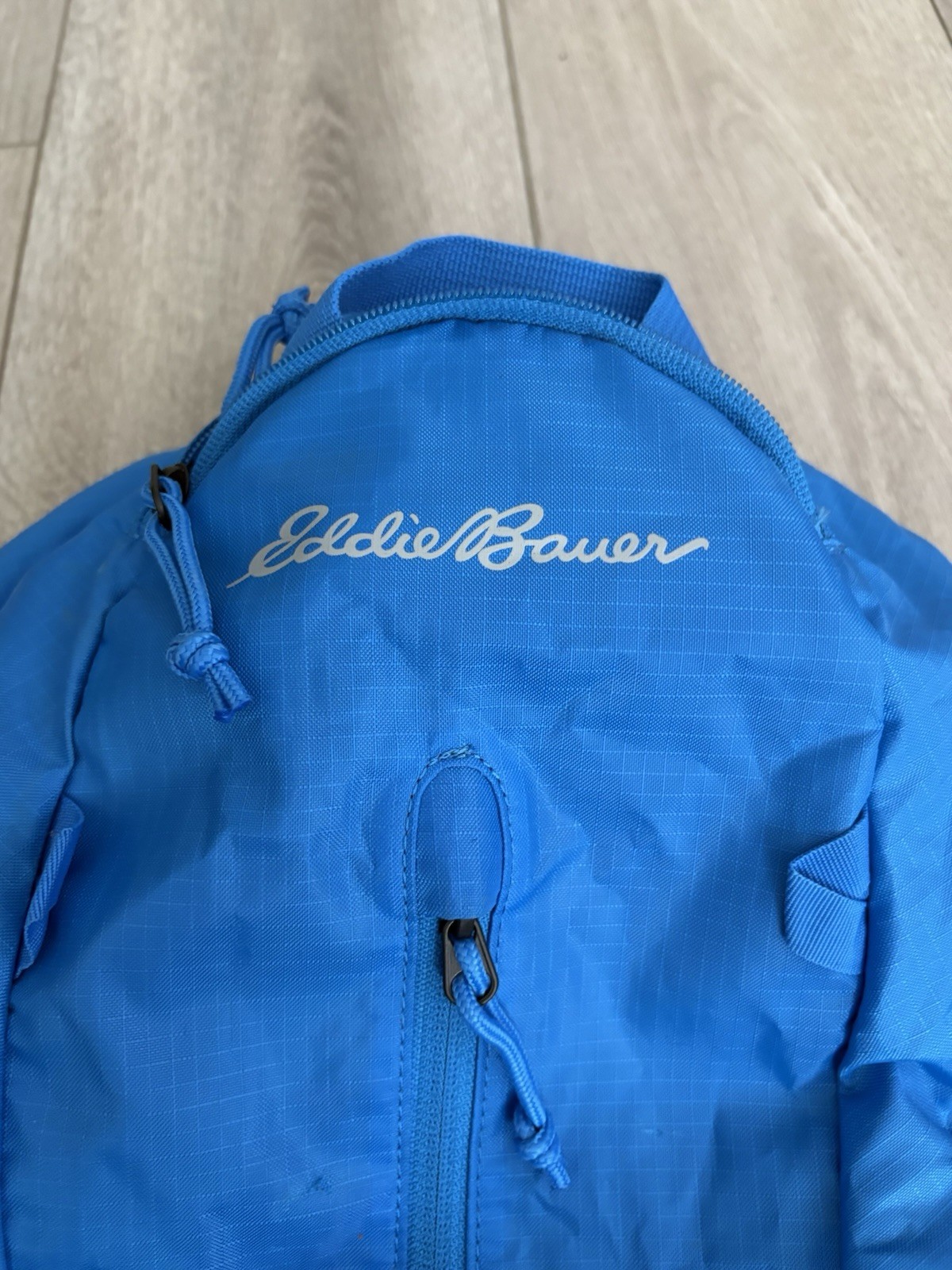 Eddie Bauer Stowaway 20L Daypack Backpack Blue Ripstop Water Resistant 3