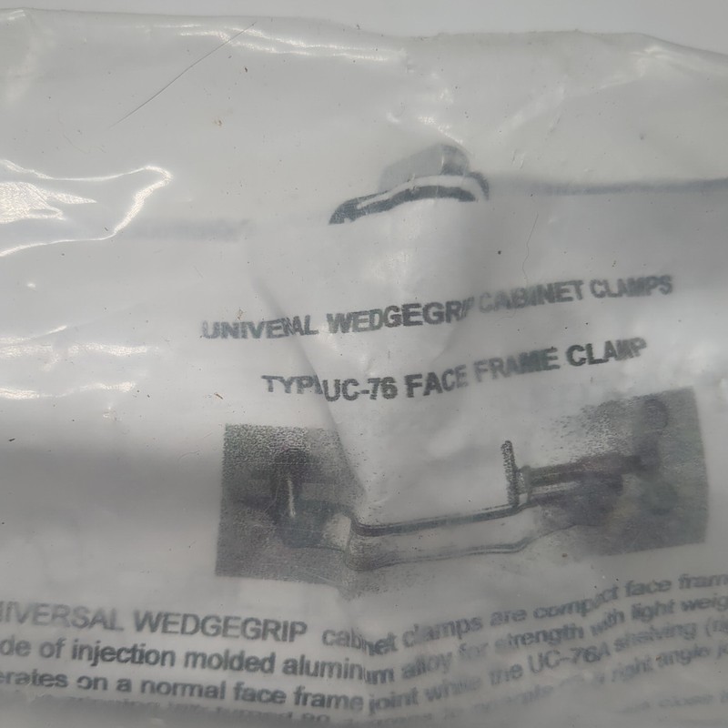 Universal UC-76A Right Angled Cabinet Clamp UC-76 Face Frame Clamp Set of 2 NIP gallery