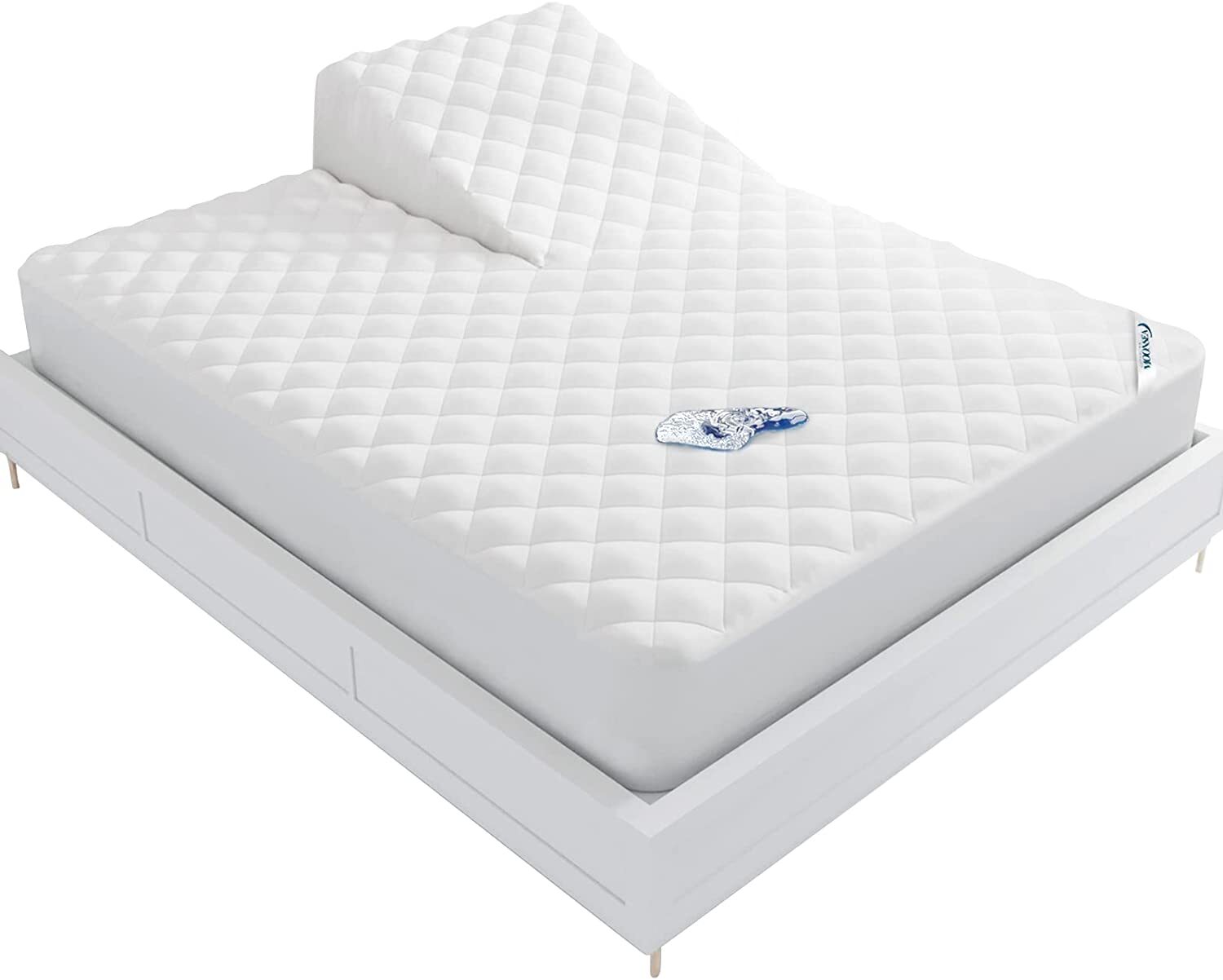 Waterproof Split Top Mattress Pad Protector for Adjustable Bed 34" from Head gallery