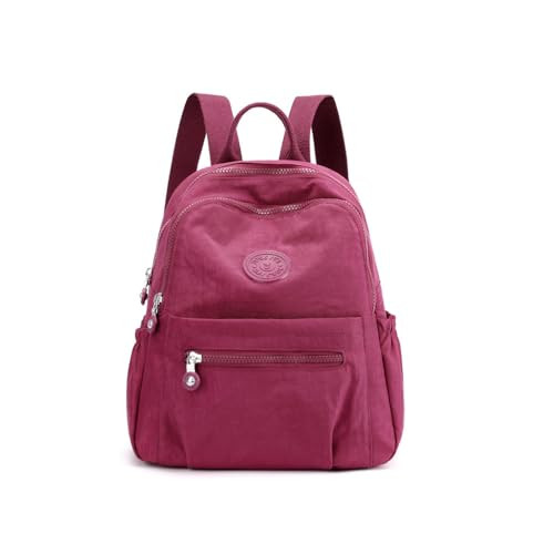 Mini Nylon Backpacks for Women Small Backpack Small Backpack - a Style Red