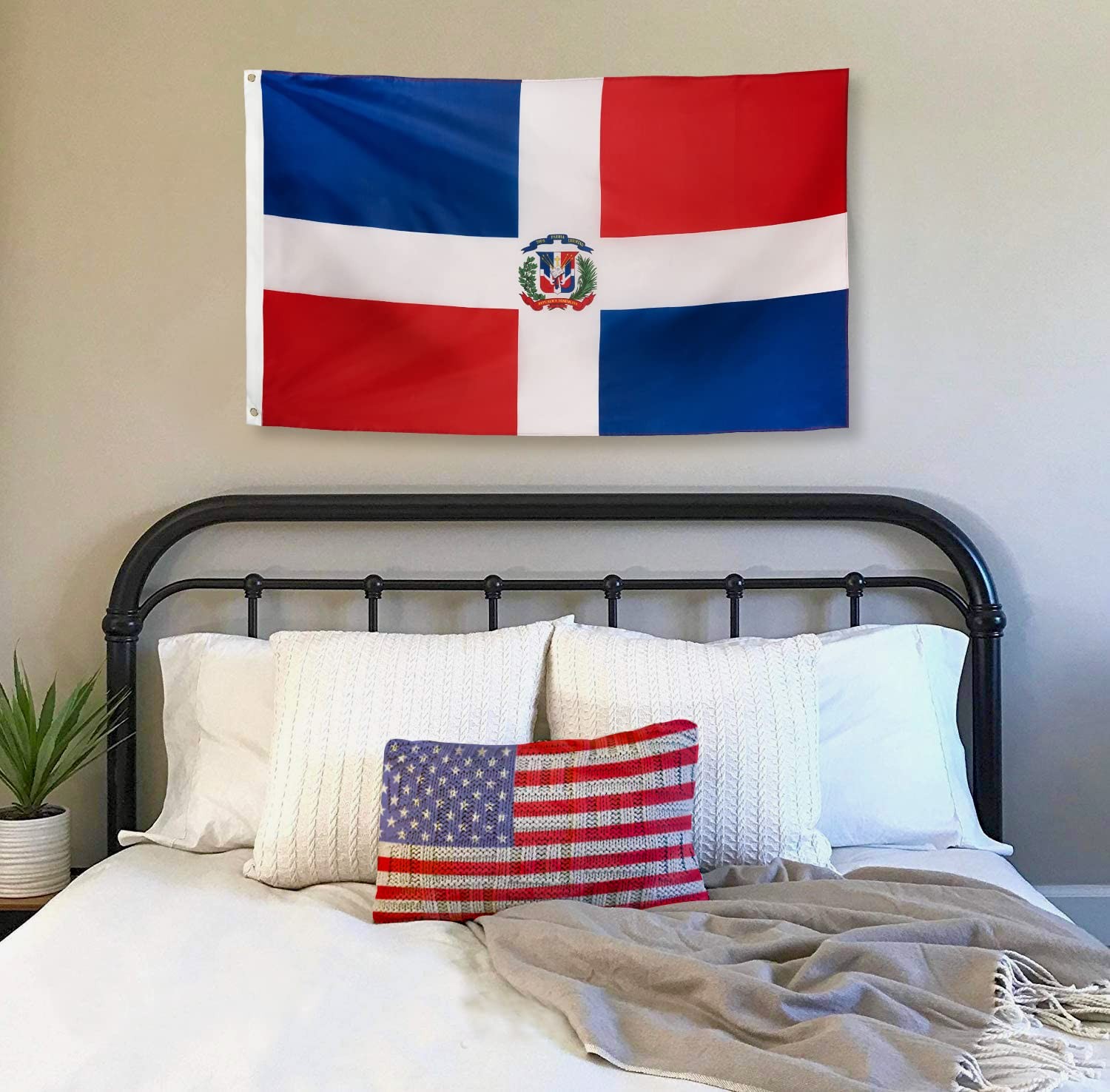 DANF Dominican Flag 3x5 Foot Polyester Bandera De Republica Dominicana National gallery