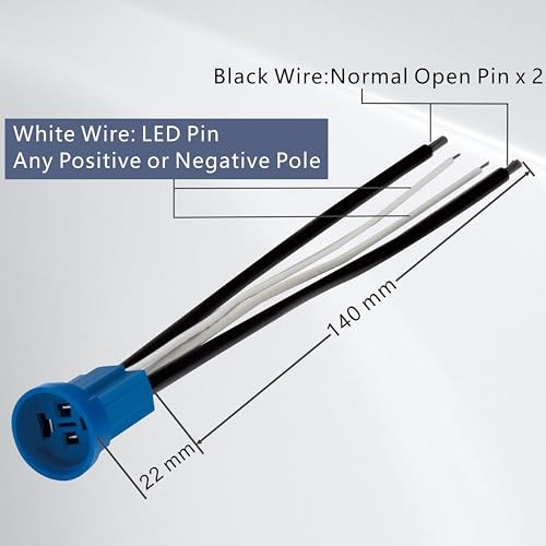 LED Latching Aluminum Push Button Switch2-24V DC 20ANO On Off with 19mm 1 Blue gallery