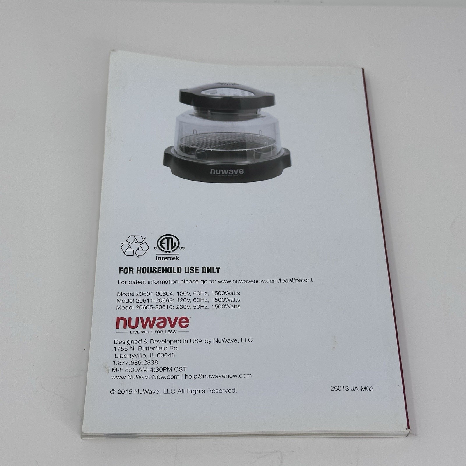 BOOK NuWave Pro Plus Infrared Oven User Manual & Complete Cookbook BOOK ONLY gallery