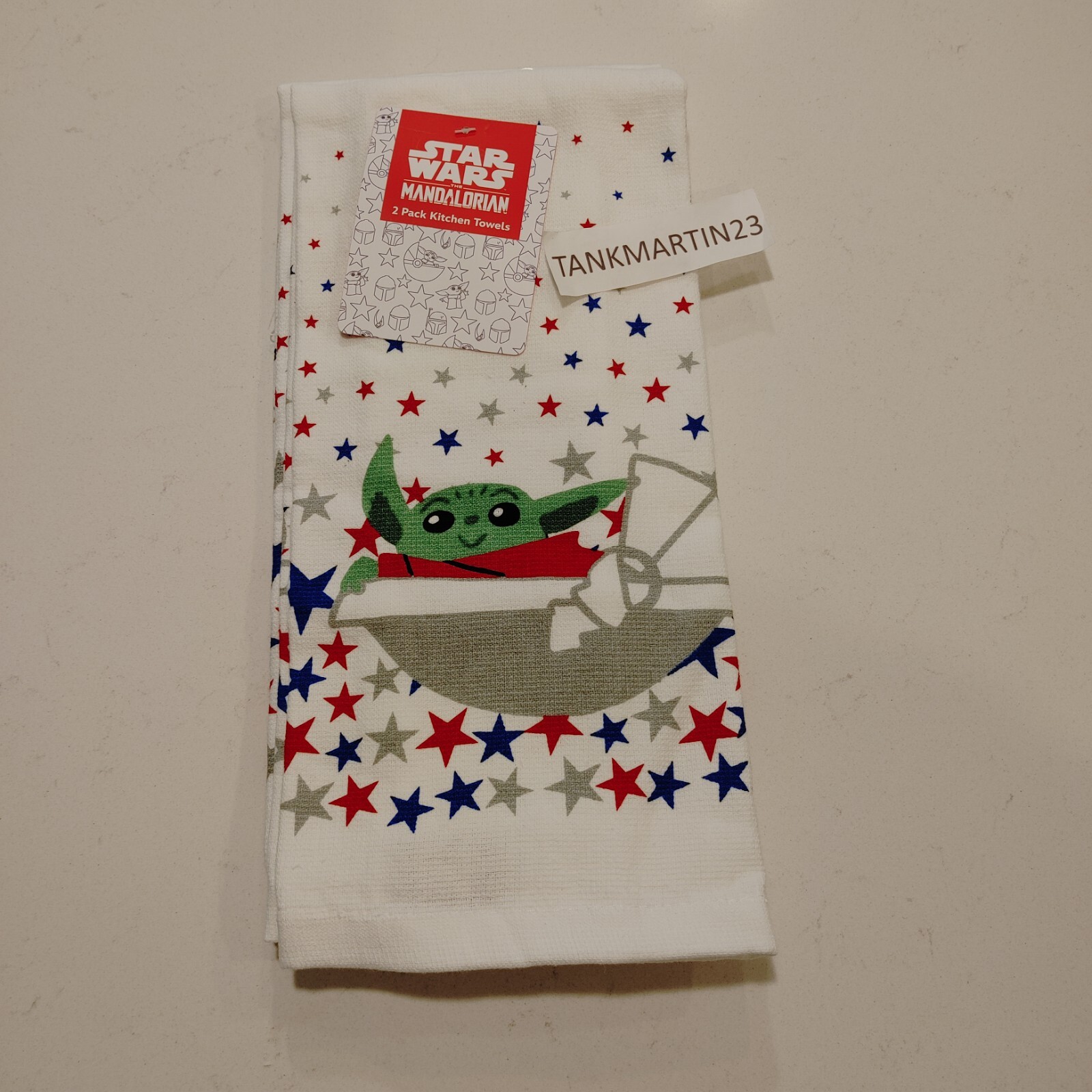 Star Wars Kitchen Hand Towels USA Patriotic 4th of July America Grogu Yoda gallery