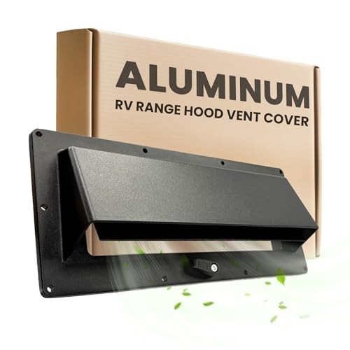 Aluminum RV Range Hood Vent Cover - Complete Kit with Waterproof Butyl Black gallery