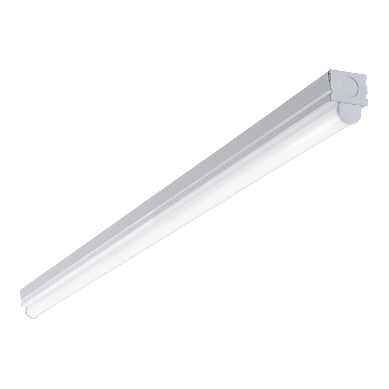 Metalux 4 ft. 1-Light Linear White Integrated LED Ceiling Strip Light with 2100 gallery