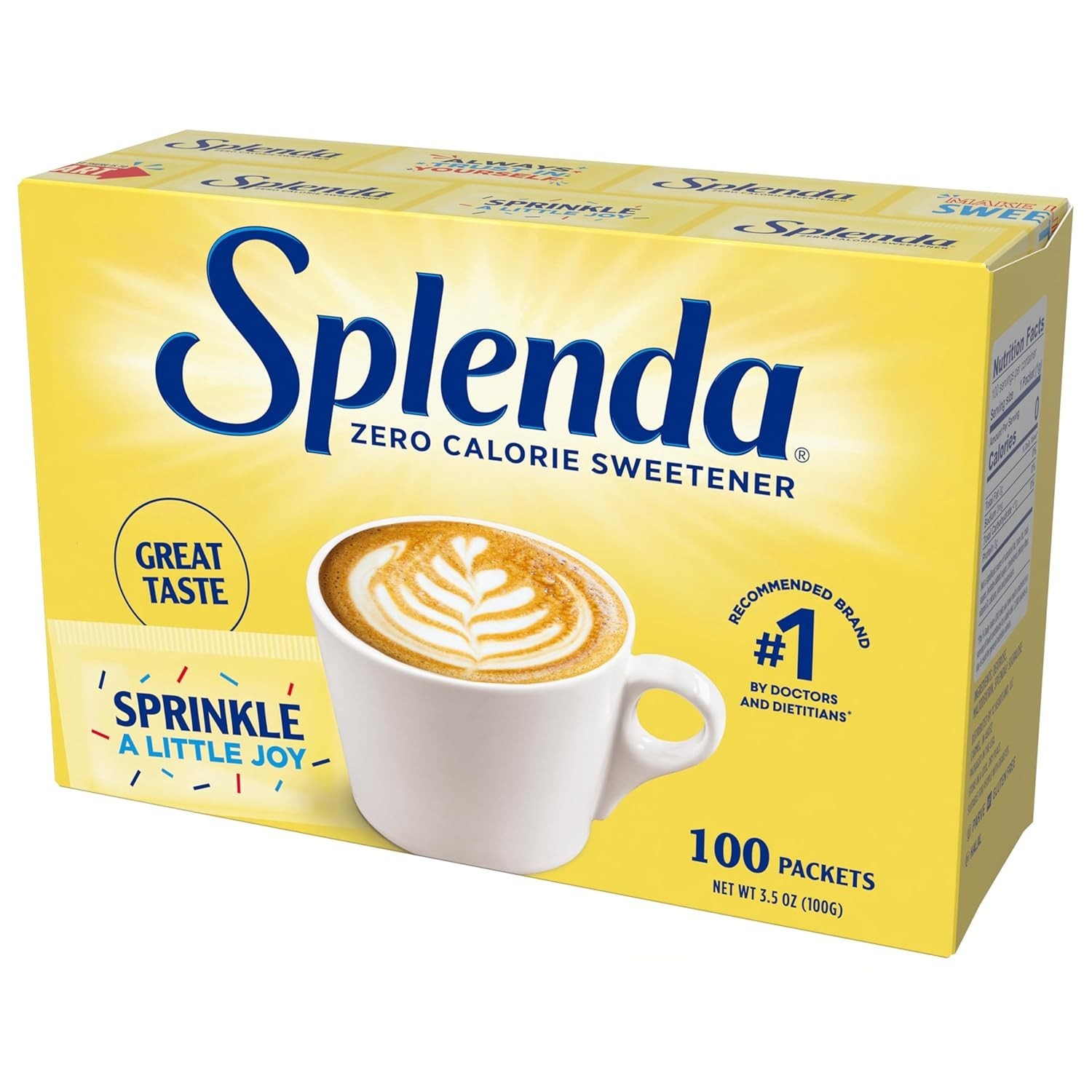 SPLENDA Zero Calorie Sweetener 200 Count Packets 7 oz Box gallery