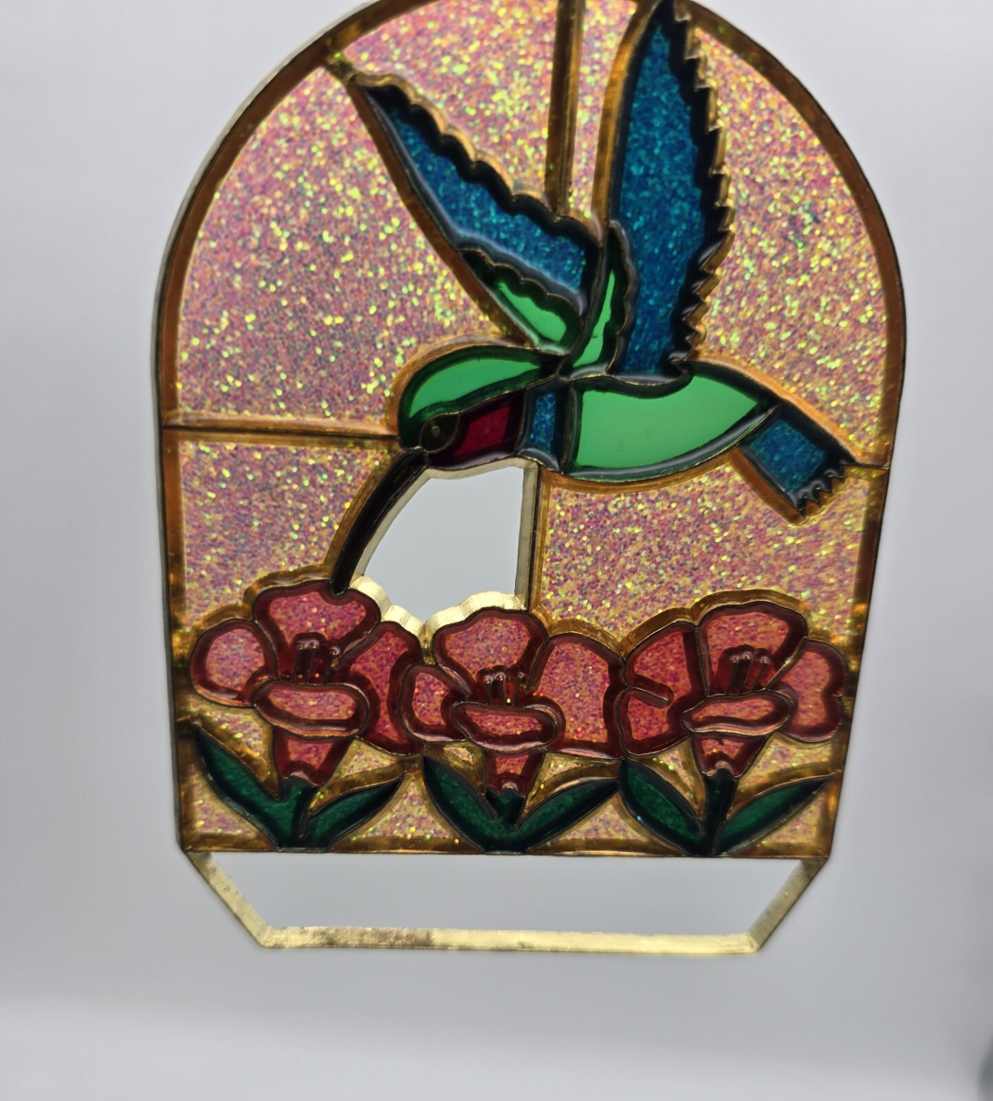 Vintage Hummingbird Floral Window Suncatcher gallery