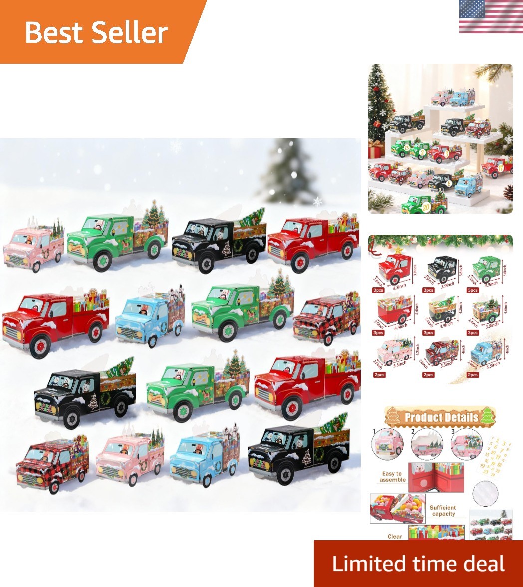 24 Fillable Car-Themed Advent Calendar Boxes for Creative Holiday Countdown gallery