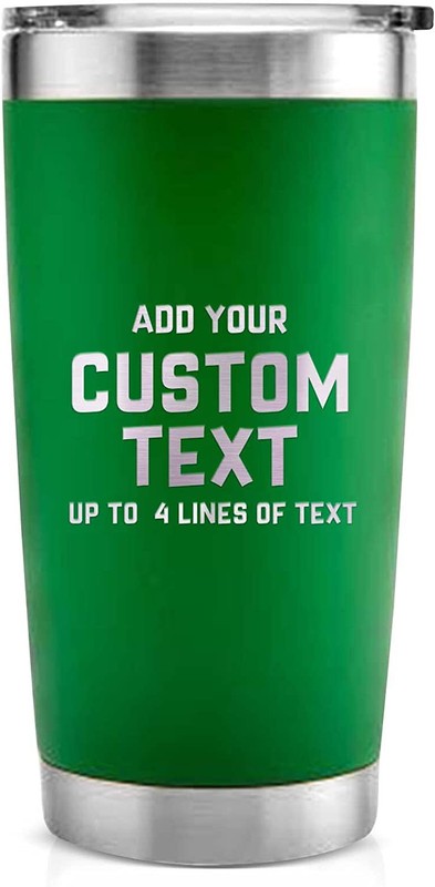 PERSONALIZED - Stainless 20oz Double Wall Vacuum Tumbler/Mug - 5 Color Options gallery