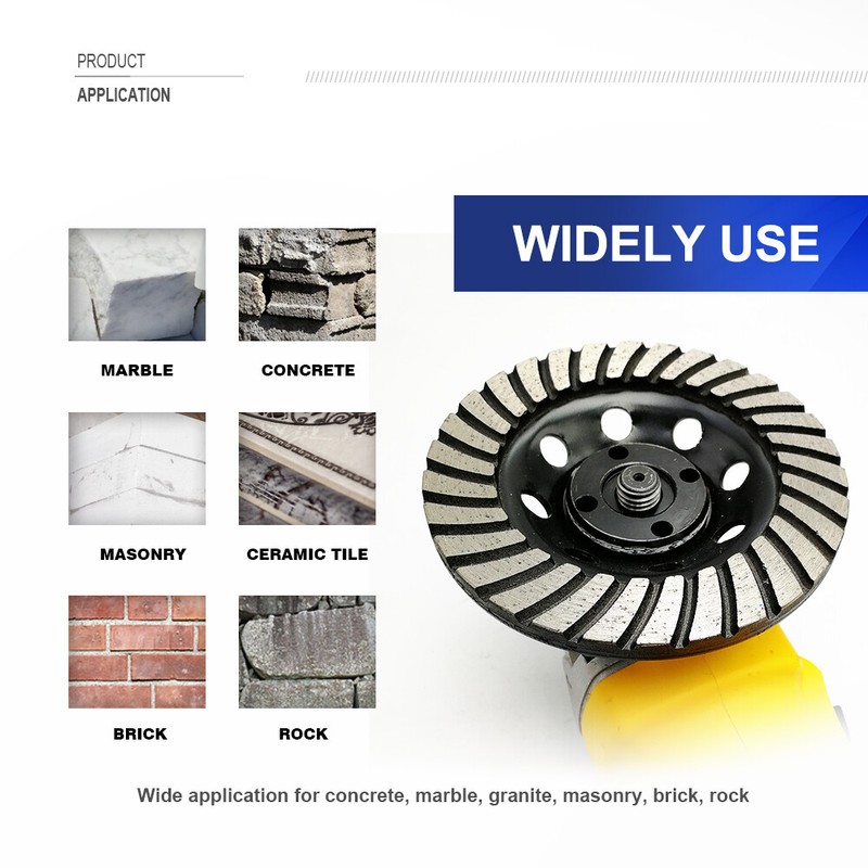4.5'' Diamond Grinding Cup Wheel for Granite Marble Concrete 115mm Sanding Disc gallery