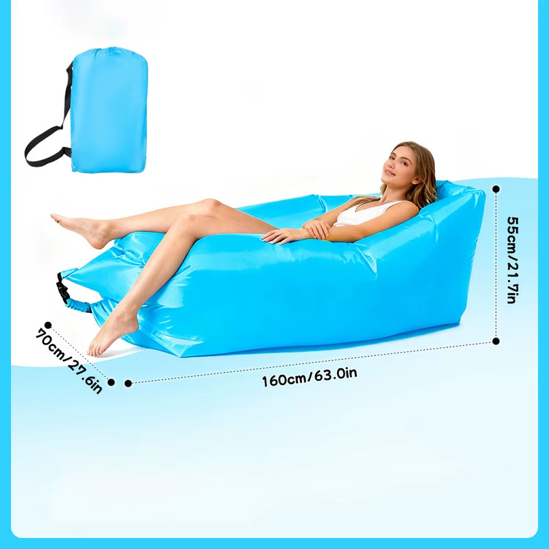 Inflatable Air Sofa Bed Portable Beach Camping Sleeping Lounge Chair Outdoor gallery