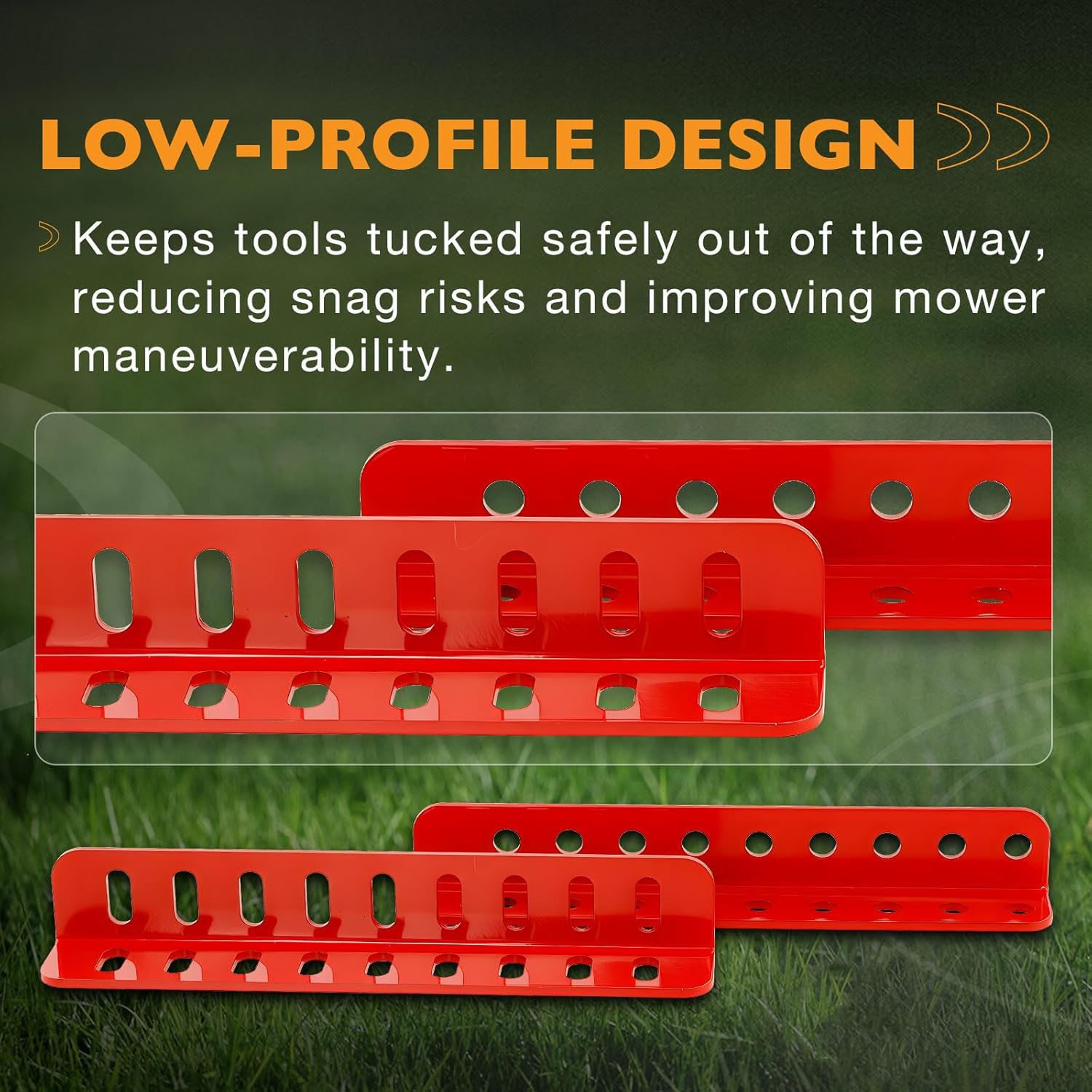 Mower Trimmer Rack Lockable For Most Walk-Behind Stand-On & ZTR Lawn Mower Red gallery