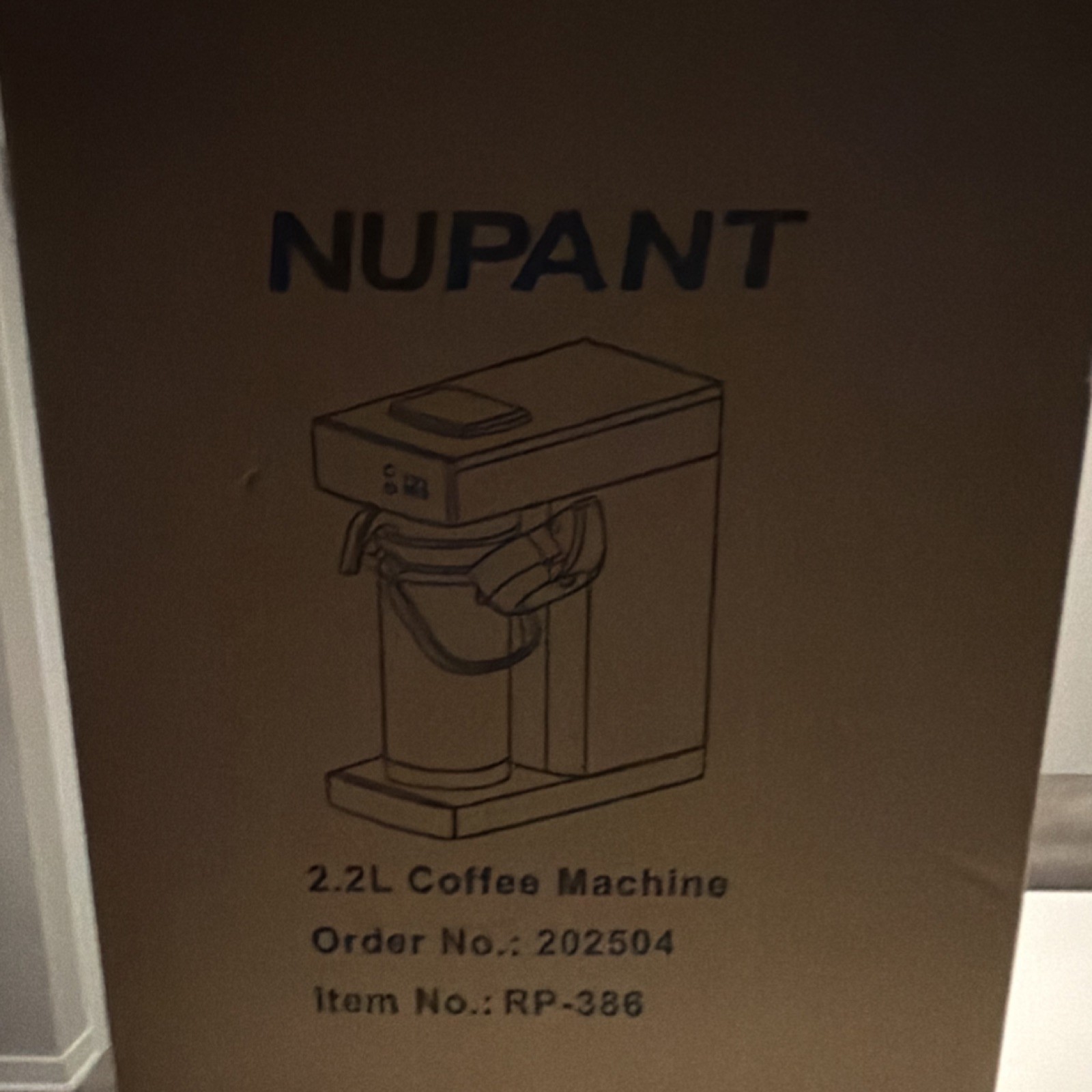 Nupant RP-386 Filter Coffee Machine 2.2L Water Tank Capacity MPN RP-386 2.2L gallery