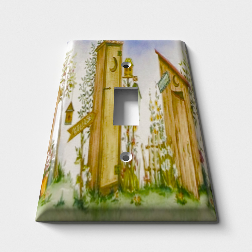 SnazzySwitch Outhouse Decorative Light Switch Plate Cover gallery