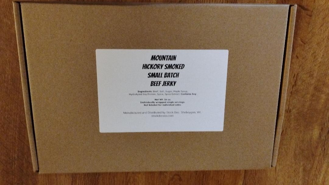 1 pound, Hickory Smoked, Small Batch, Mountain Beef Jerky gallery
