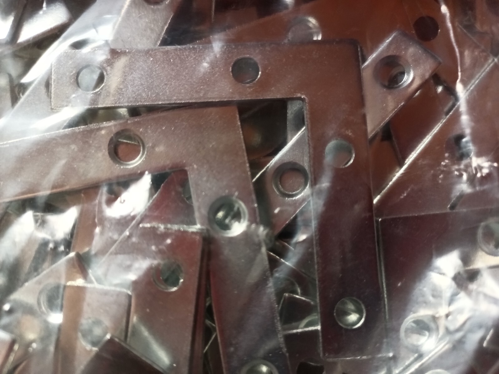 100Pcs/Set Flat Corner Braces For Wood Frame Easy Install  Right Angle 2"x2"x3/8 gallery