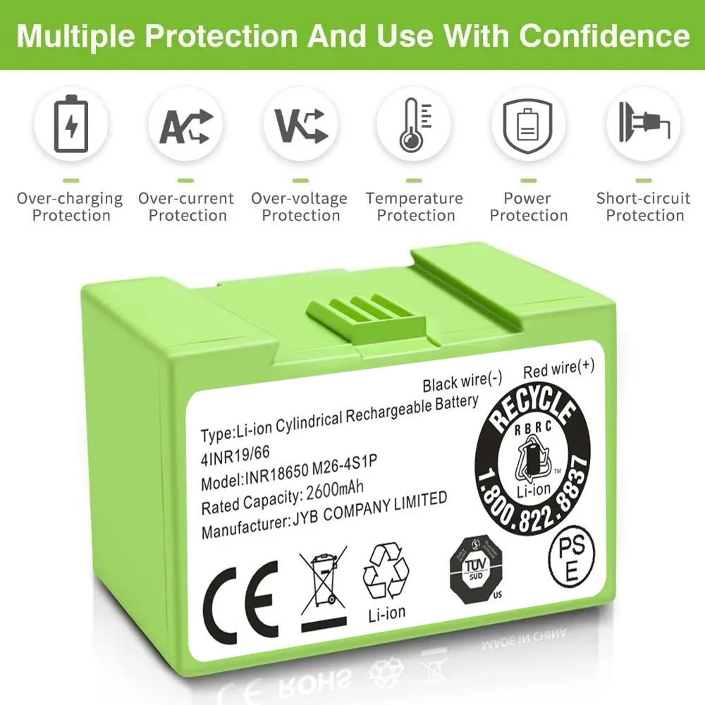 High-Quality Battery For iRobot Roomba e5 e6 i1 i2 i3 i4 i5 i6 i7+ i8+ j5+ J6+ gallery