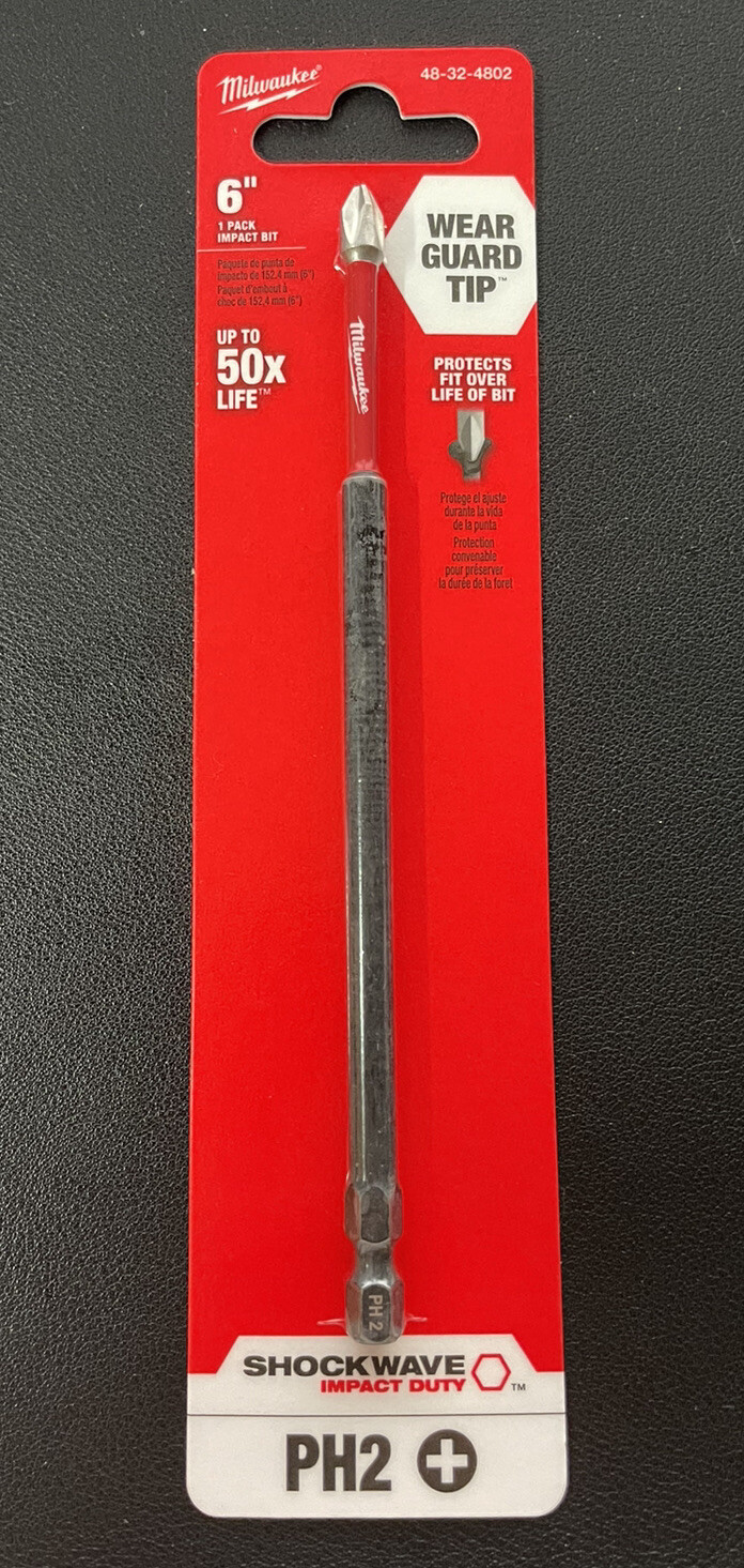 5 Pack Milwaukee 48-32-4802 Phillips Power Bit Brand New gallery