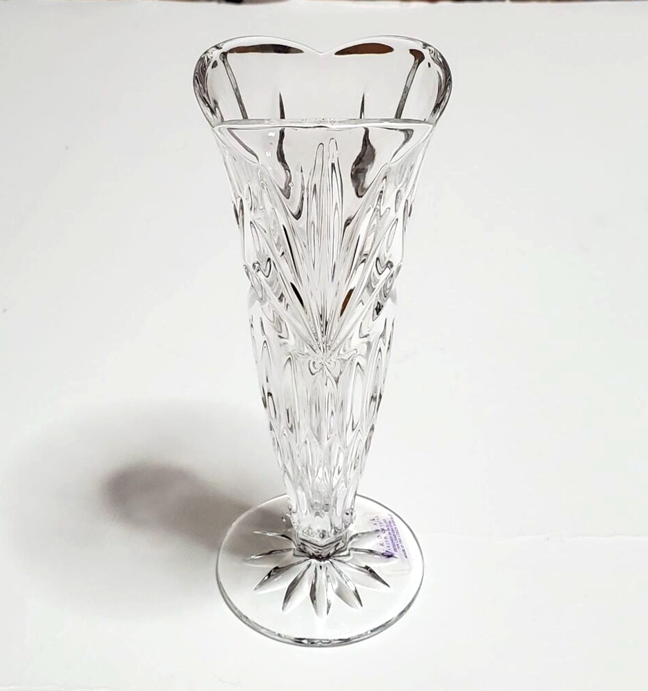 Lead Crystal 7" Bud Vase Made in Czech Republic gallery