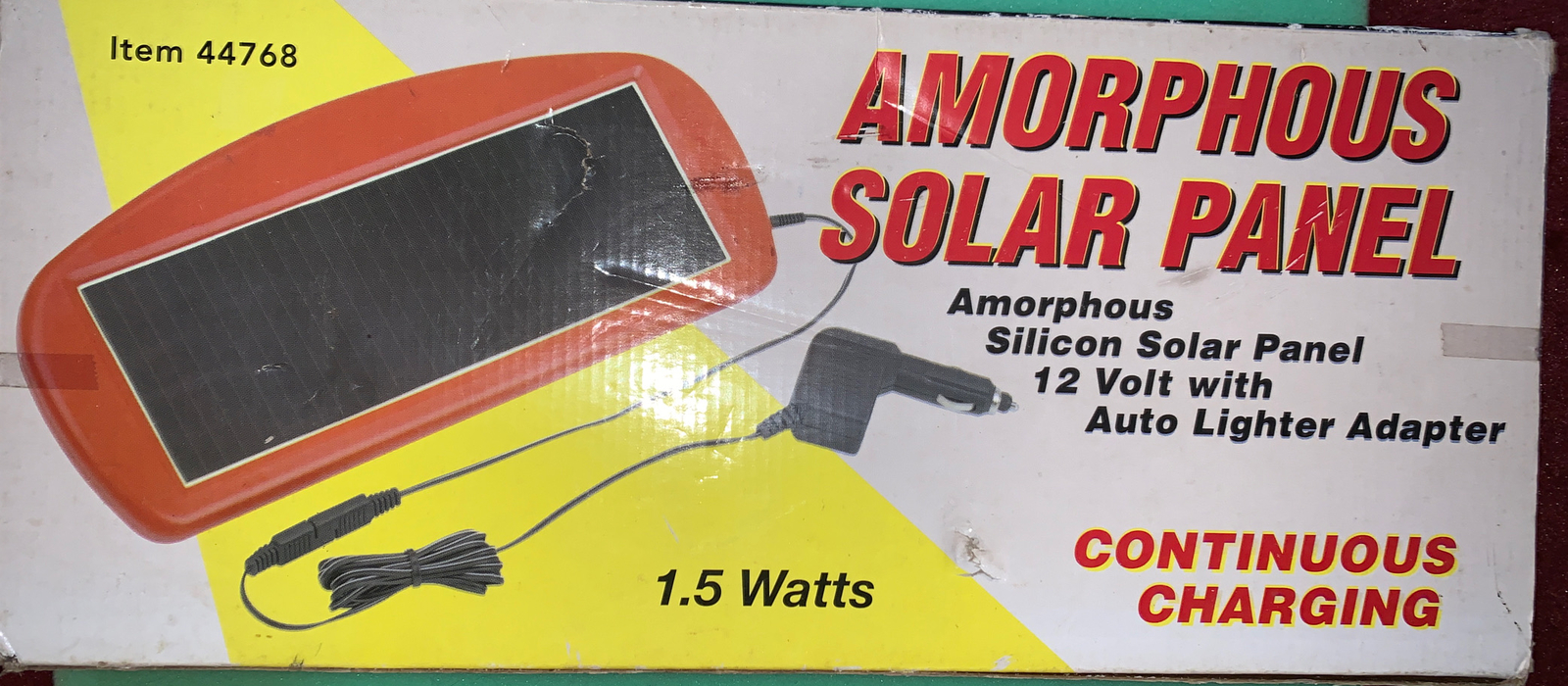 Amorphous Solar Panel 1.5 Watt Trickle Charger 44768 gallery