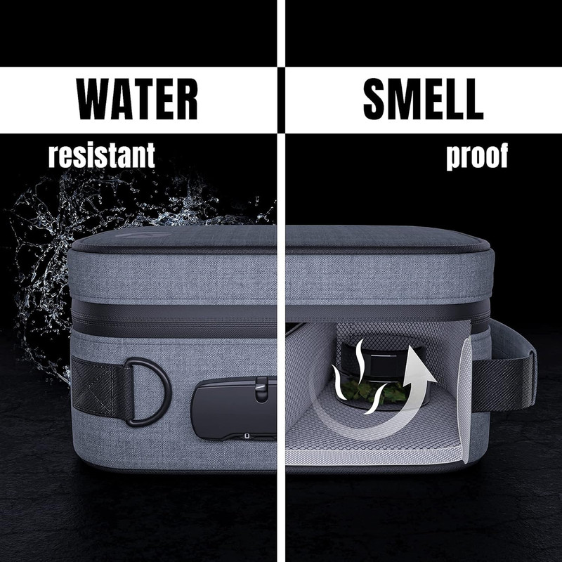 Discrete Smell Proof Odorless Bag with Easy Use Combination Lock - the Perfect S gallery