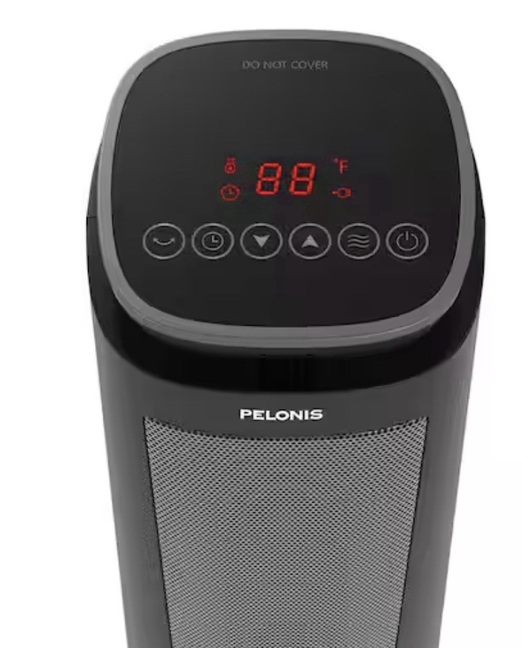 Pelonis 1500W 23" Digital Ceramic Tower Heater Oscillation gallery