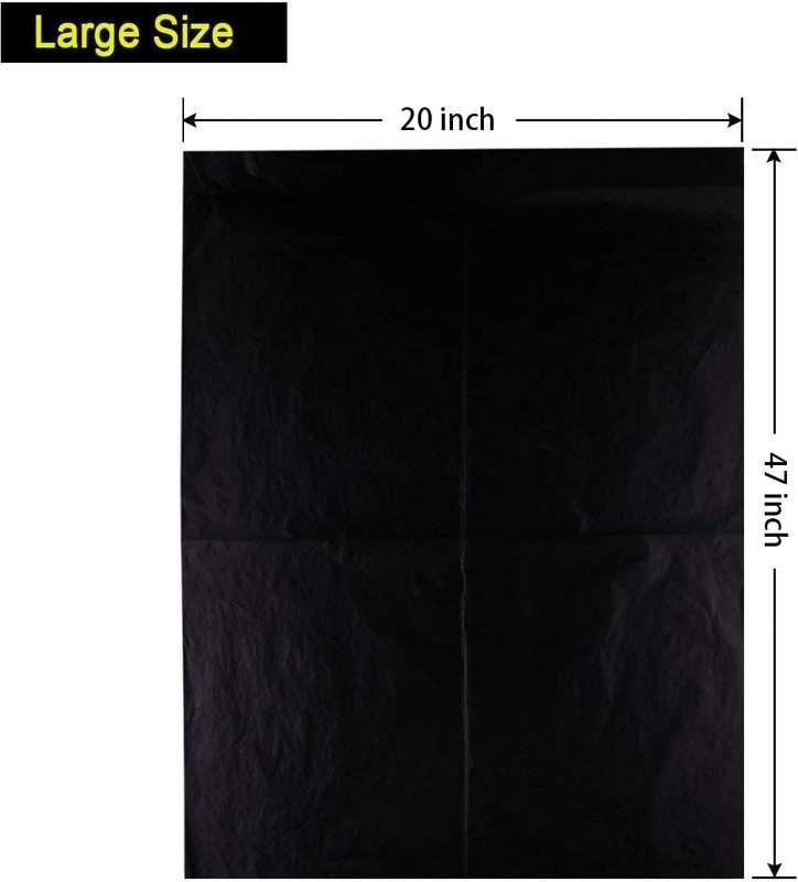 Large Graphite Transfer Paper for Wood, Paper, Canvas (20 X 47 Inch, 6 Pack) Tra gallery