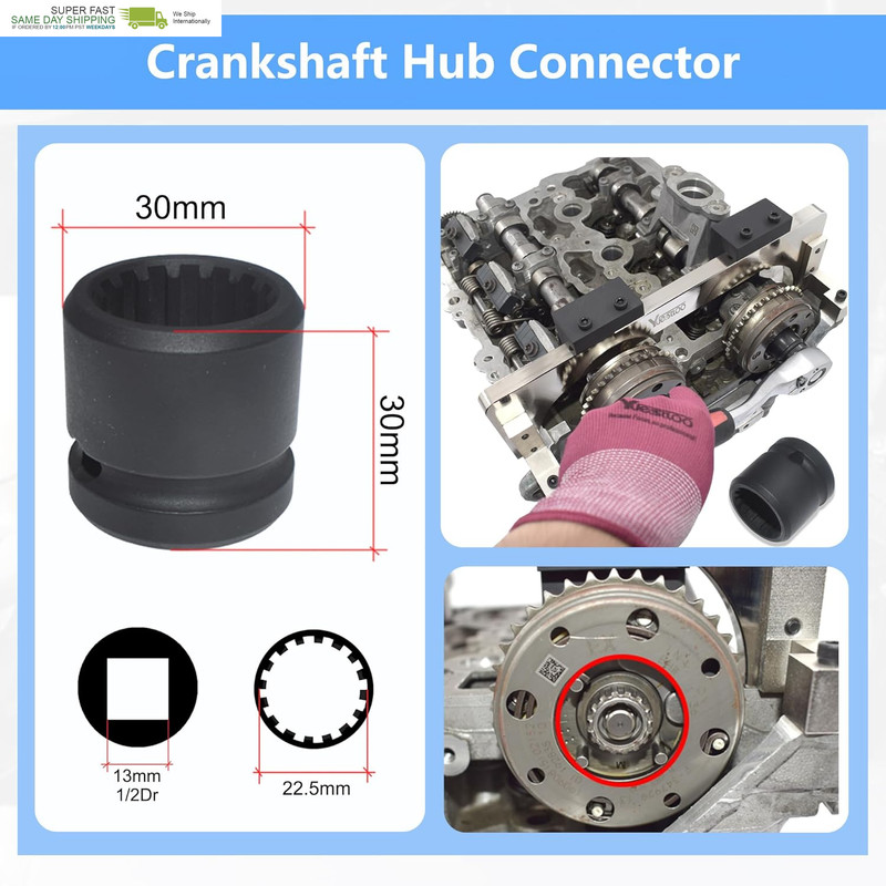Camshaft Locking Tool Kit, Compatible with BMW B36 B37 B38 B46 B47 B48 B58 Engin gallery