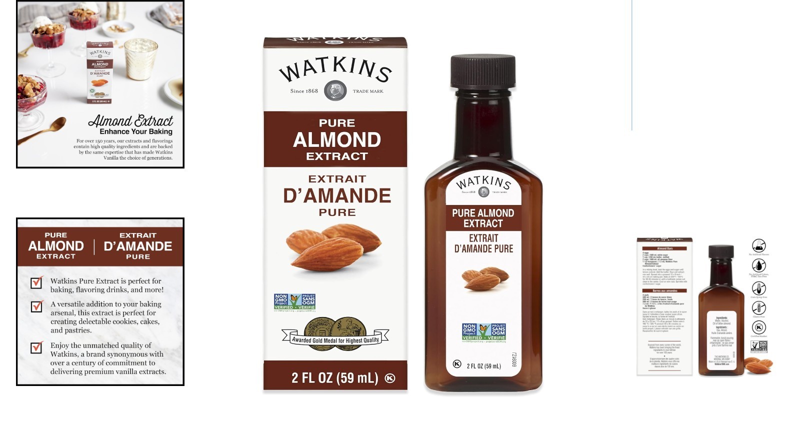 Crafted in the USA Pure Almond Extract, 2 Fl Oz - Abalone Free & Gluten Free gallery