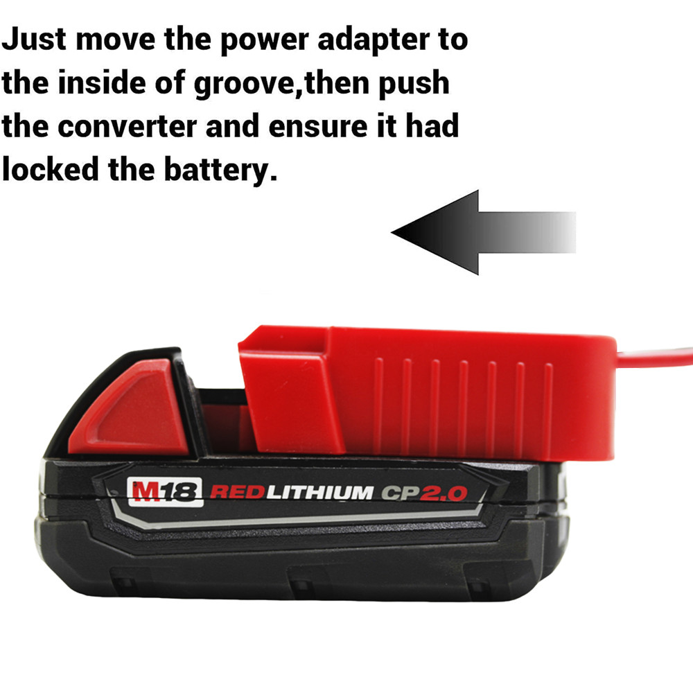 DIY Battery Adapter Power Wheels Dock Robotics Compatible with Milwaukee M18 18V gallery