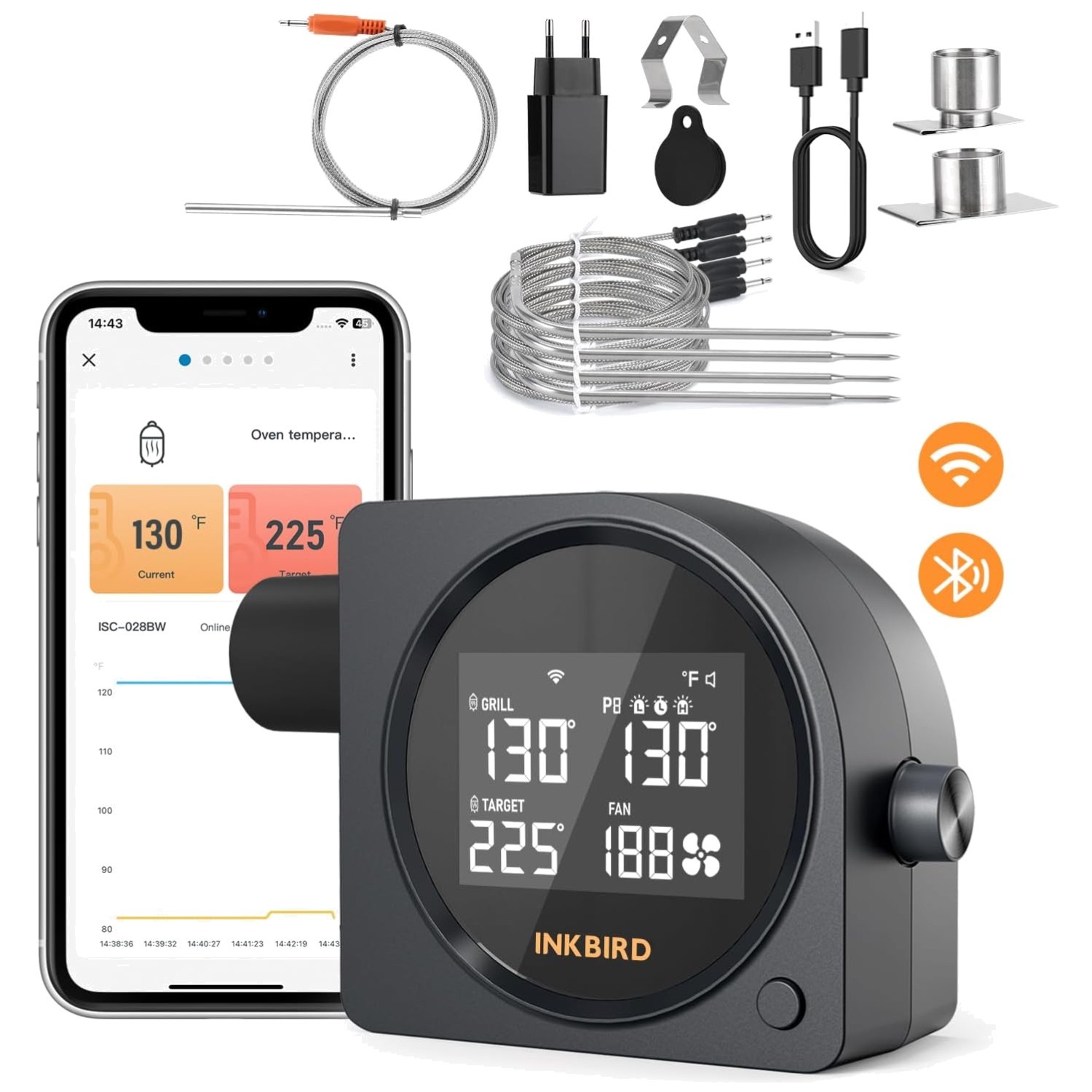 5G Wi-Fi & Bluetooth BBQ Temperature Controller, A gallery