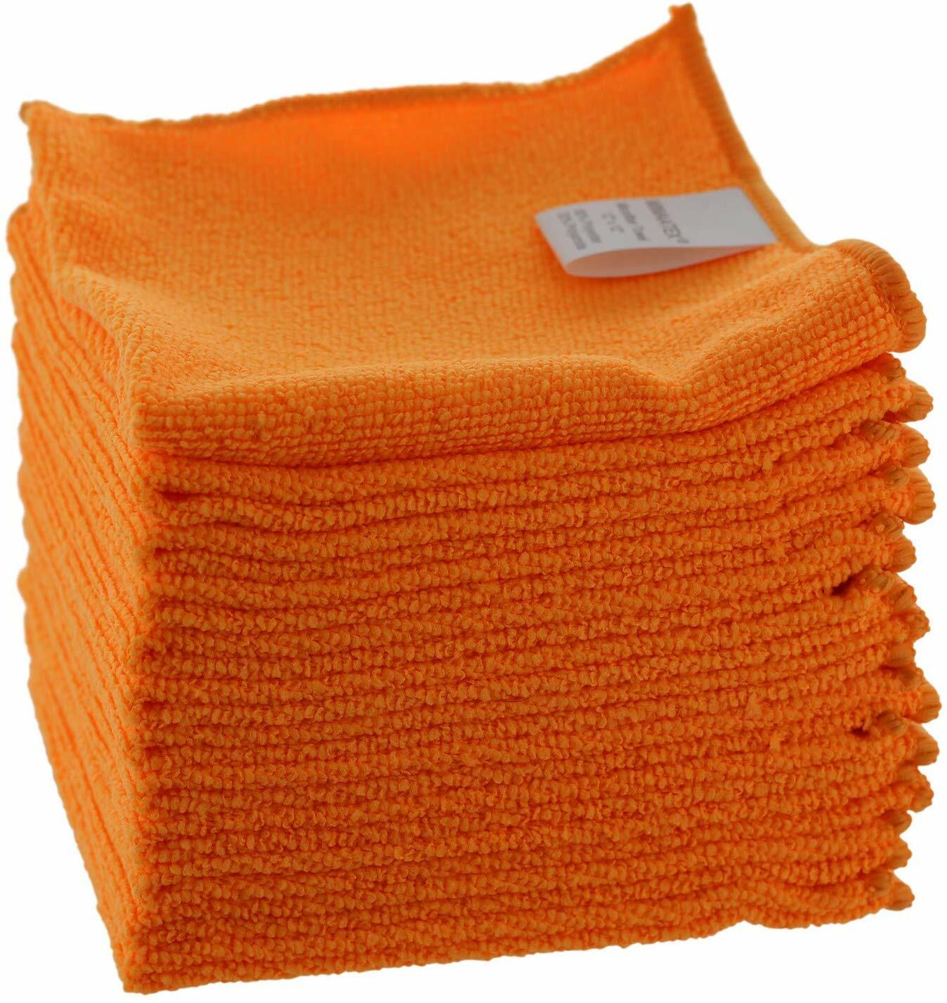 Microfiber Cleaning Cloth-12 Pack-12x12 inches-Lint Free-Streak Free gallery