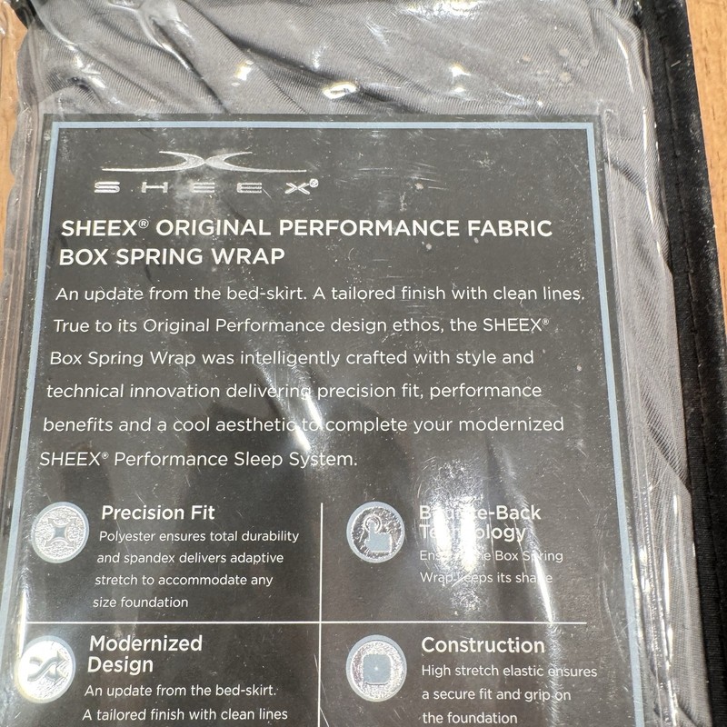 Sheex Performance Bedding Box Spring Wrap King Size Graphite Grey Sleep Tech New gallery