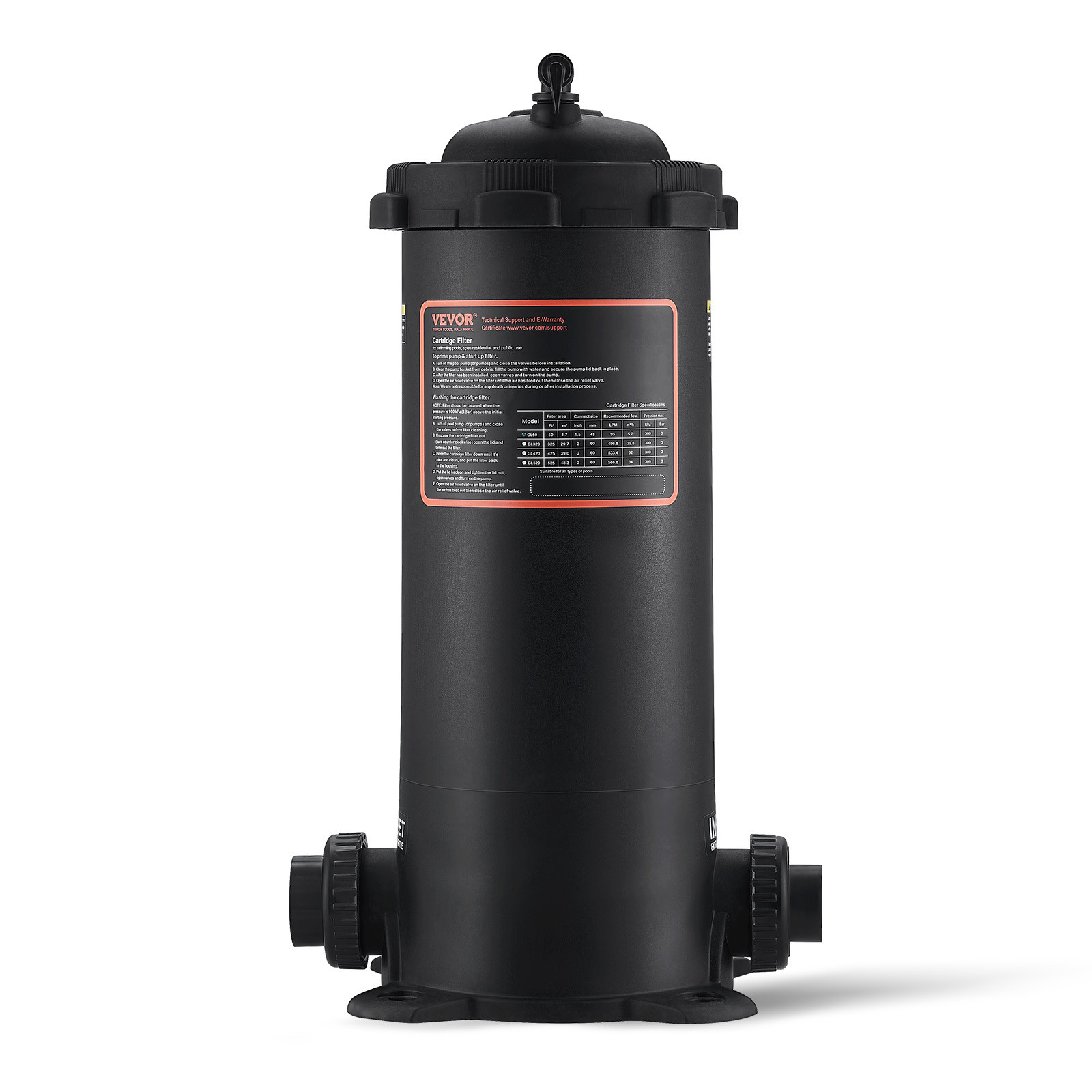 VEVOR Pool Cartridge Filter In/Above Ground Swimming Pool Filtration 50Sq.Ft gallery