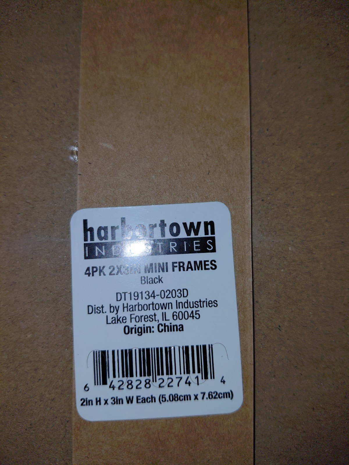 12 Pack Harbortown Mini Frames 2x3 In. Black New In Box gallery