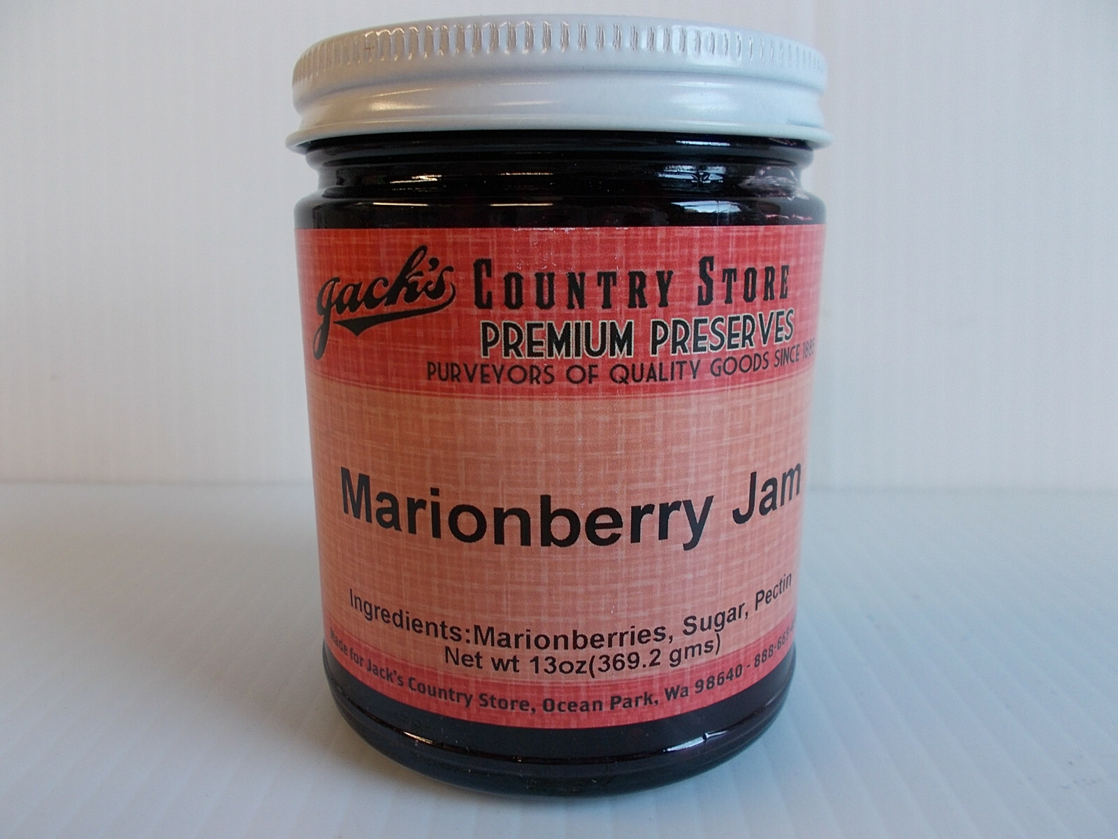 Jack's Country Store Preserves Marionberry Jam 13 OZ Small Batch, USA Berry gallery