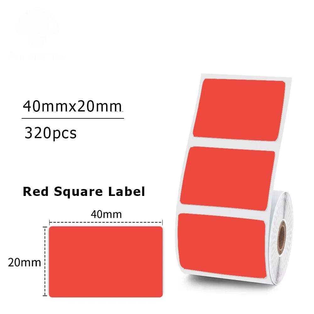 1Roll 40x20MM Compatible Phomemo M110 M220 M200 Self-Adhesive Color Laser Therma gallery