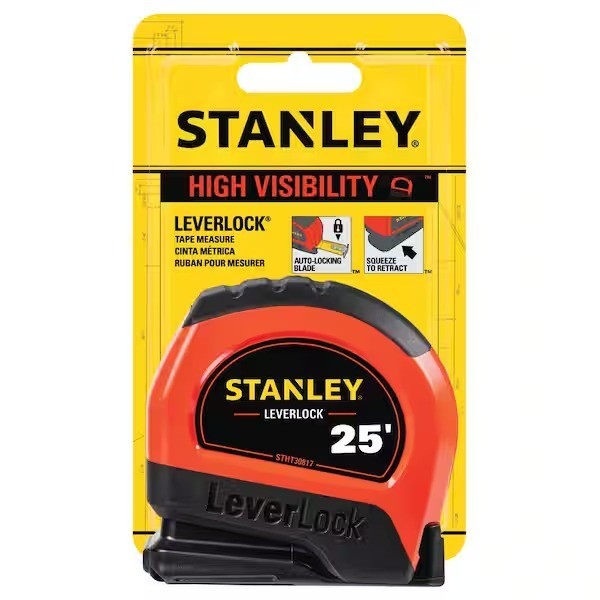 25 ft. Lever lock High Visibility Tape Measure gallery