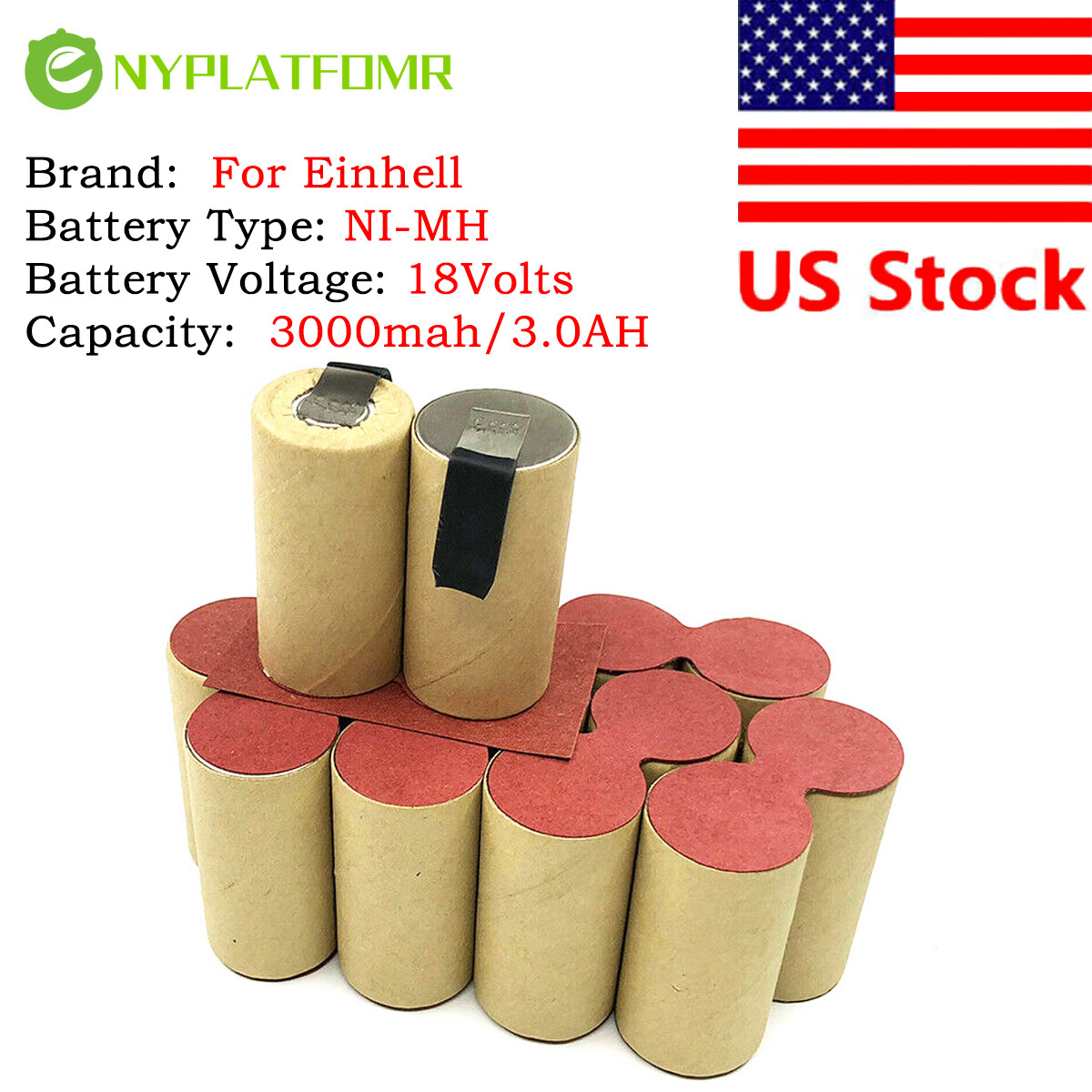 SOLDERING REQUIRED for Einhell 18V Battery CD AccuPack 18 Pro MBR180 PAS18 01015 gallery