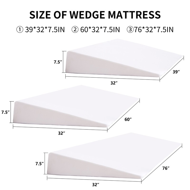 SUNYRISY 3 in1 Oversized Foldable Bed Wedge Pillow Adjustable Headboard Pillow gallery