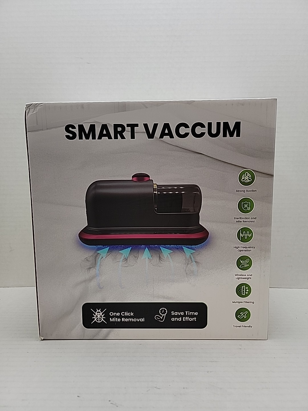10000Pa Vacuum Mite Remover Cordless Cleaner Powerful Suction, Cleaning Bed OPEN gallery