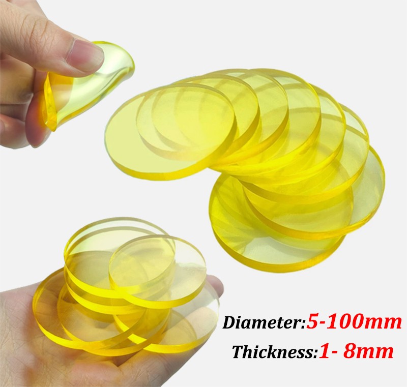 Solid Round Polyurethane Sheet PU Damping Pads Gaskets Dia 10-100mm Thick 1-8mm gallery