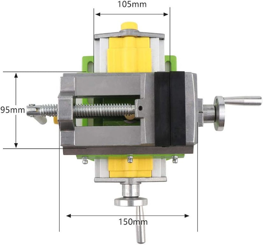 3" Cross Slide Drill Press Vise Compound Bench Table Bench Top Woodworking Clar gallery