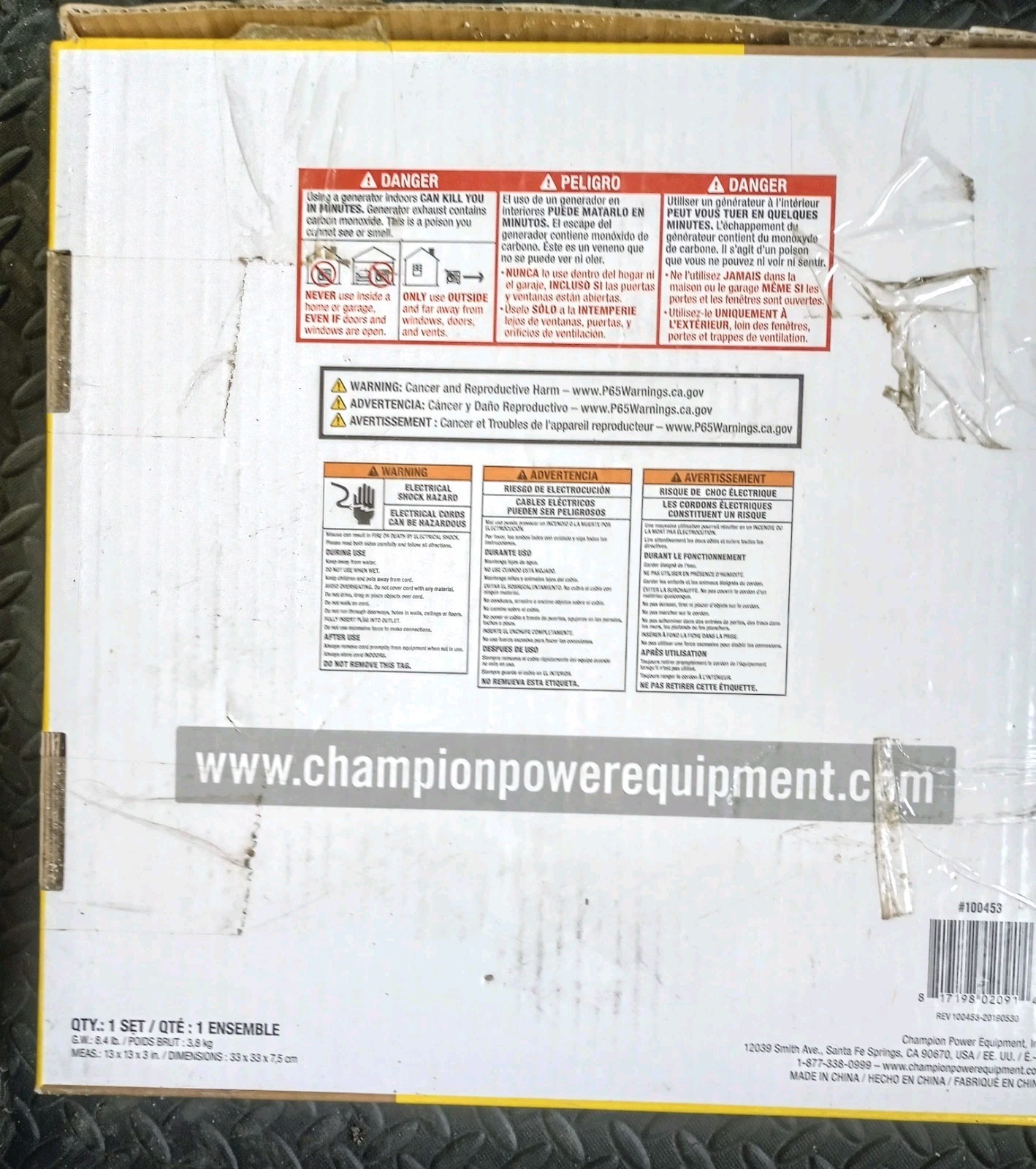 Champion Power Equipment 20ft 30A Generator Flat Extension Cord gallery