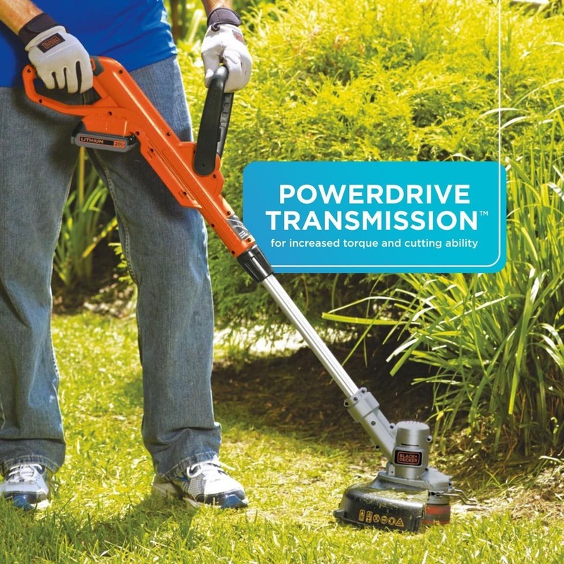 Cordless String Trimmer 20V MAX 2-in-1 2 in Steel Deck LST300 BLACKDECKER gallery