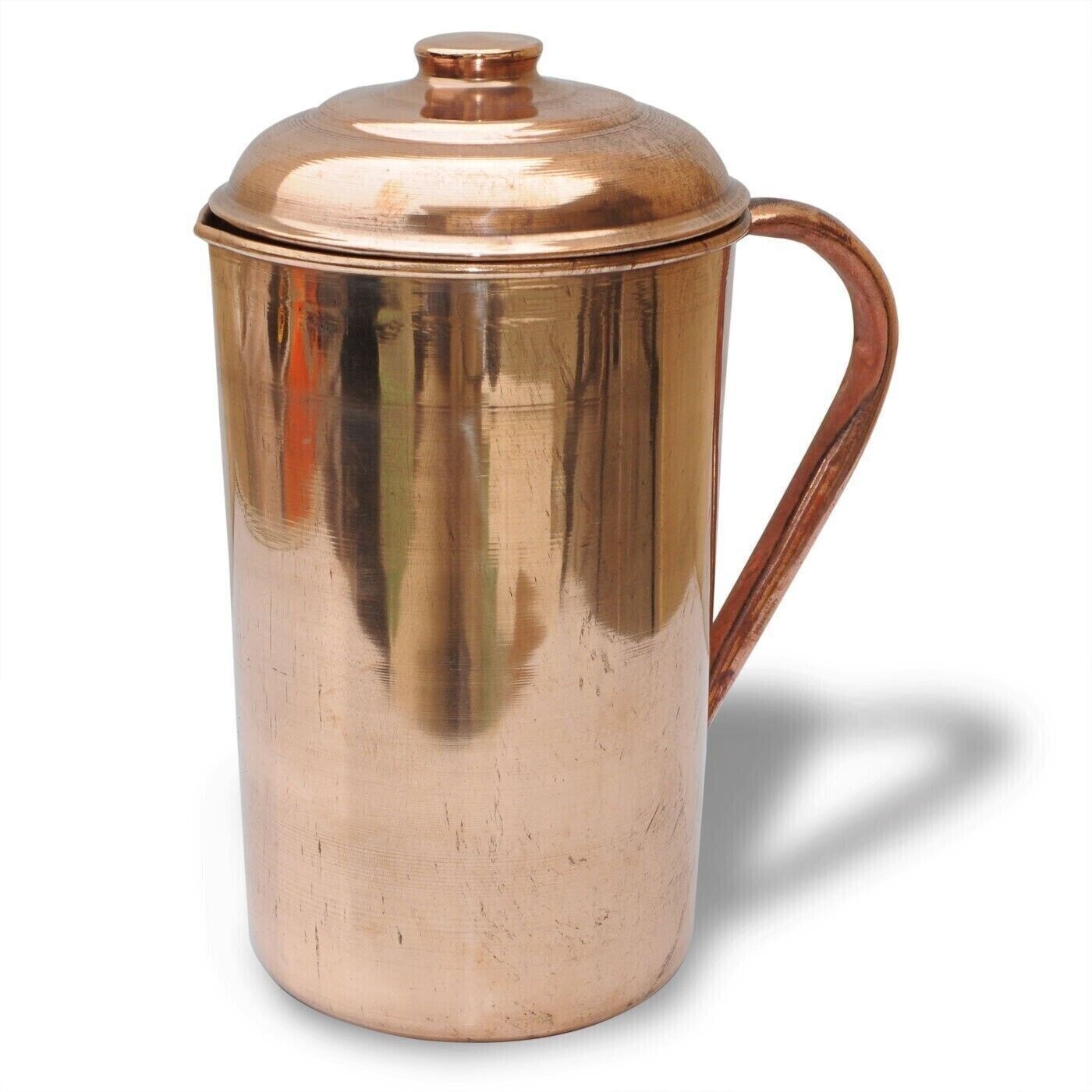 Pure Copper Smooth Water Jug/Copper Pitcher for Ayurveda Health Benefit 100% NEW gallery